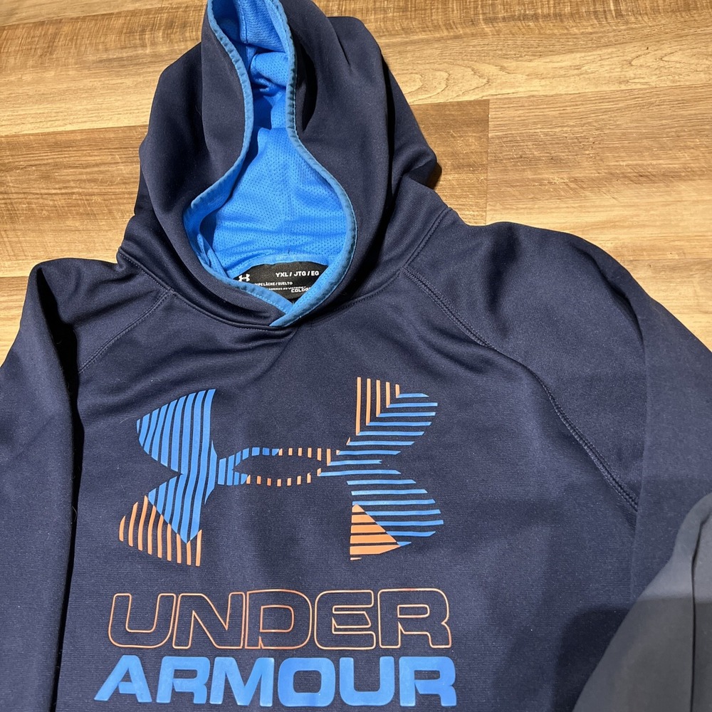Boys Under Armour & Adidas ColdGear Sweatshirts Lot Youth XL 2-Pack Hoodies - Picture 3 of 11